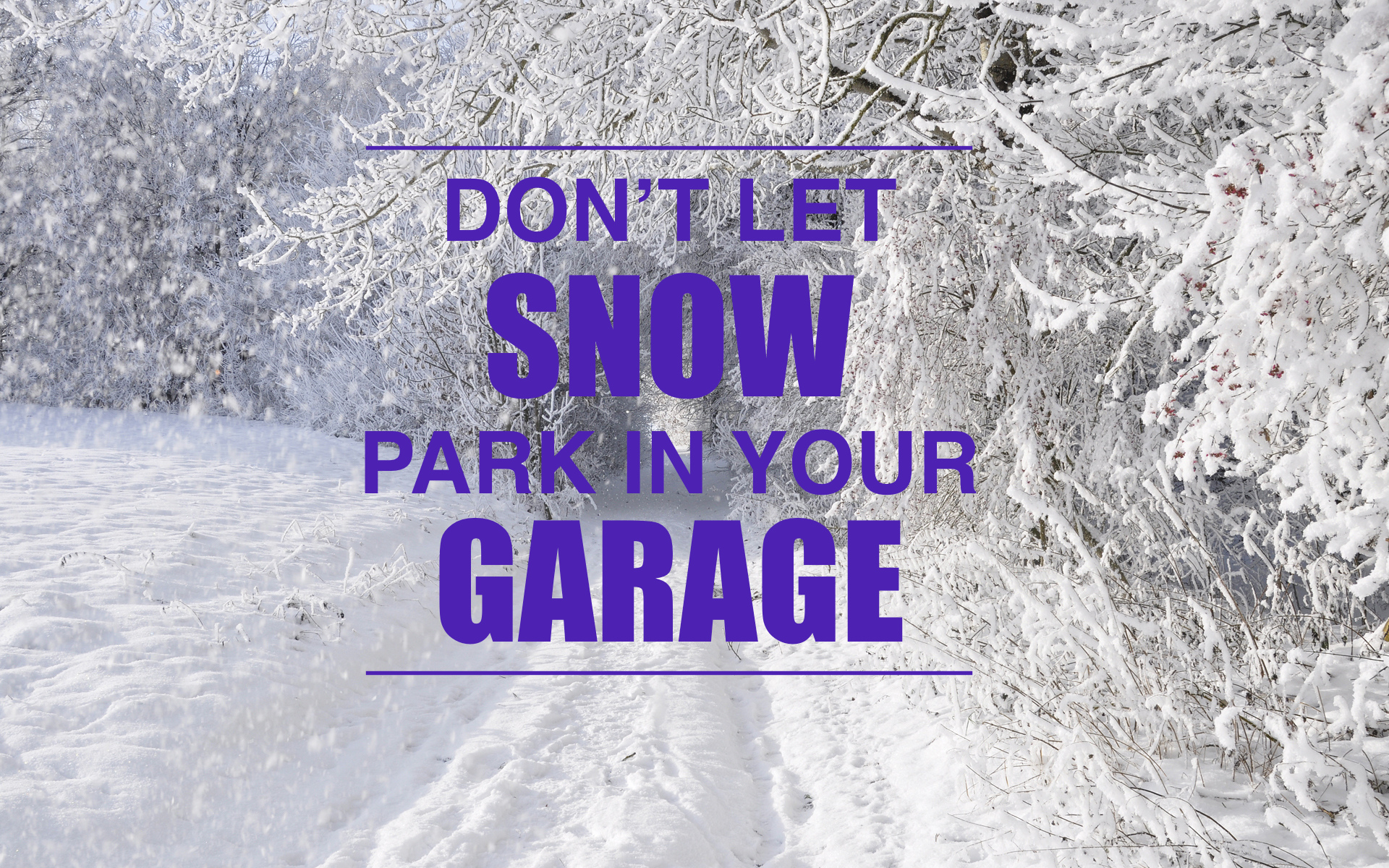 Replace garage door seal - Don't let snow park in your garage